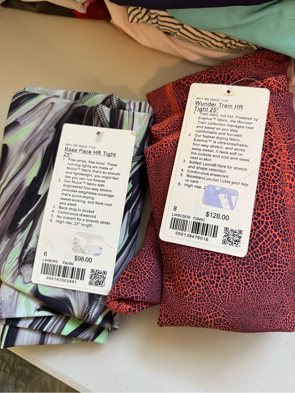 Wunder Train HR Tight 25" – Red Pattern